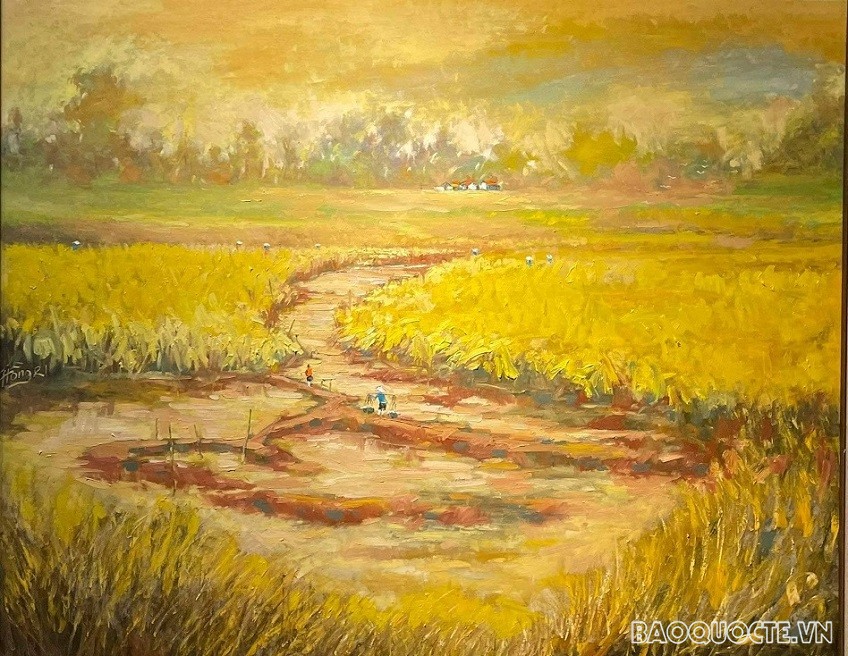 Những 'họa sỹ đồng quê' tuôn trào Sắc màu quê hương