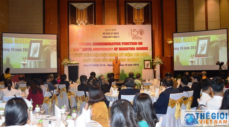 an do long trong ky niem 150 nam ngay sinh vi cha gia dan toc mahatma gandhi tai viet nam