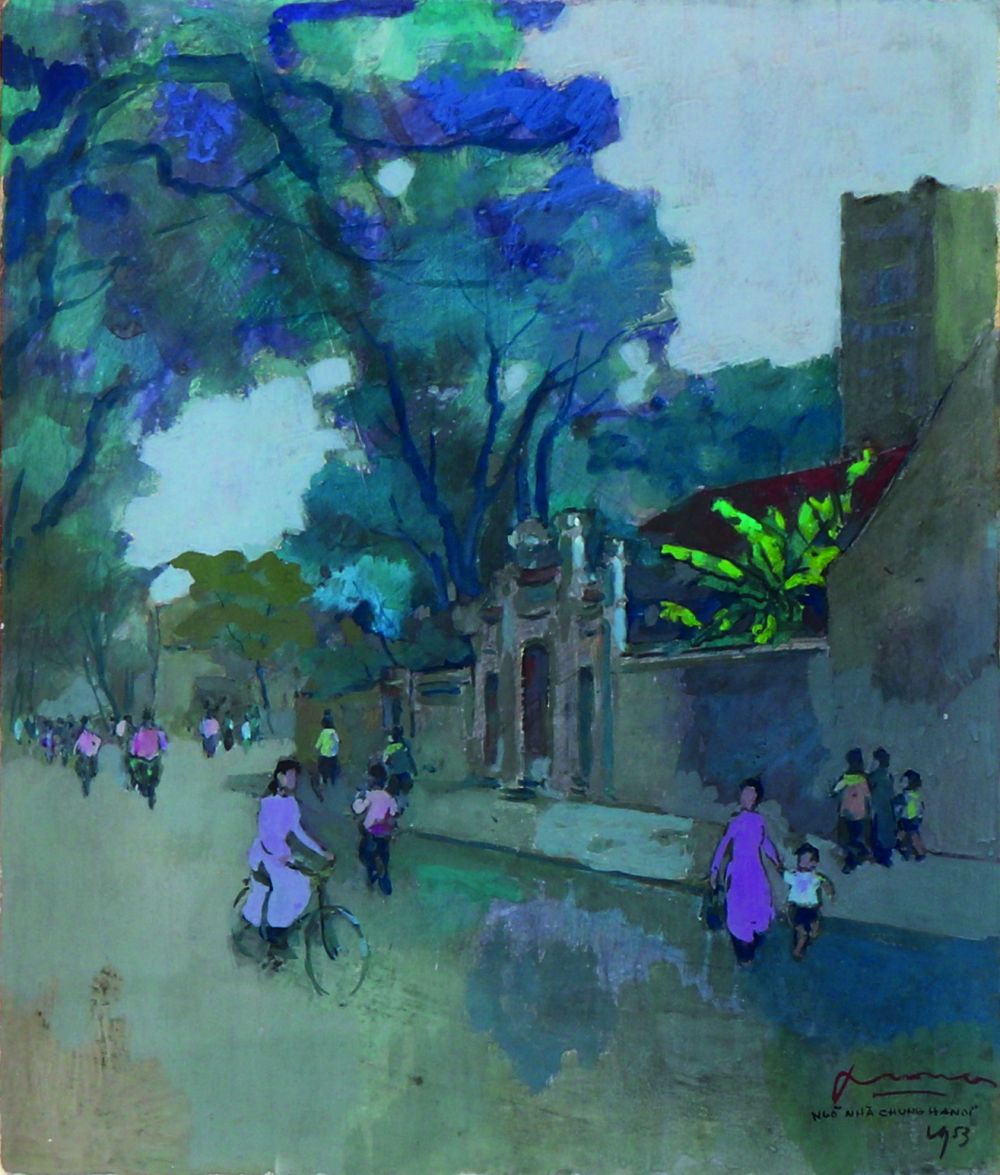 Một góc nhìn về hương sắc Hà Nội trong tranh Lê Văn Xương