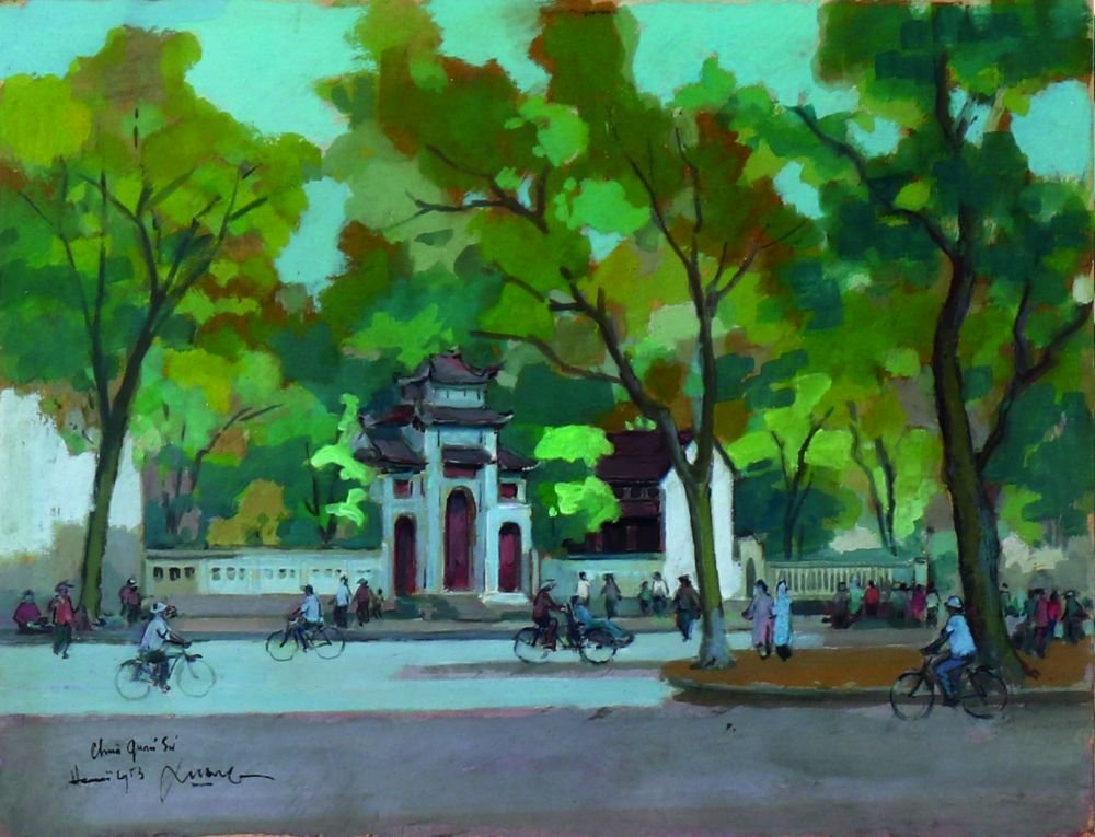 Một góc nhìn về hương sắc Hà Nội trong tranh Lê Văn Xương