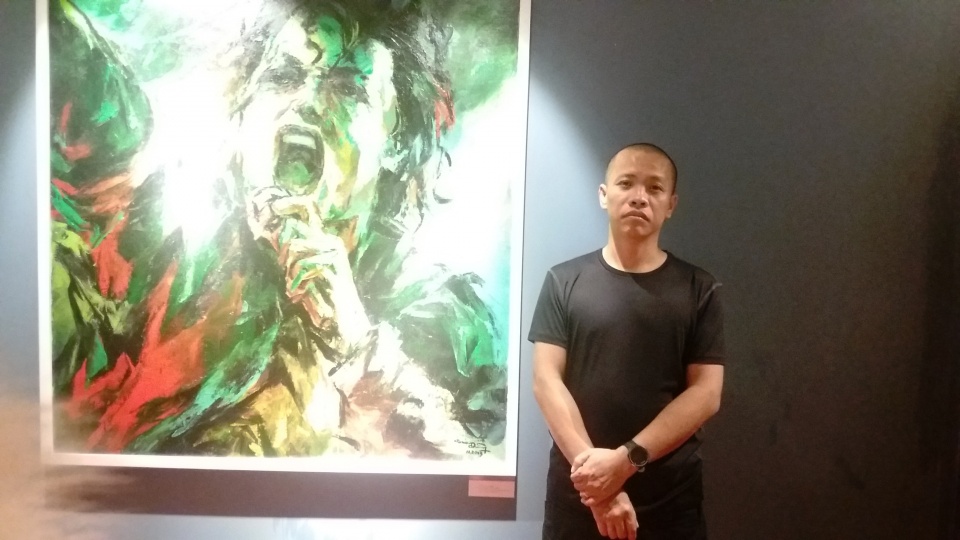 trien lam tranh chan dung michael jackson tai ha noi