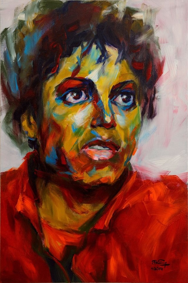 trien lam tranh chan dung michael jackson tai ha noi