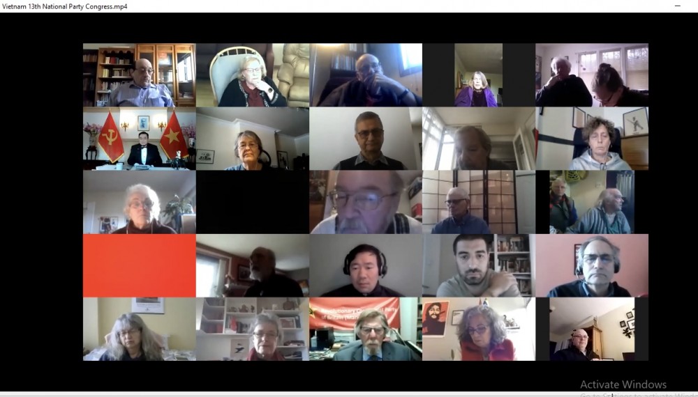 Toàn cảnh buổi hội thảo trực tuyến. (Nguồn: Đại sứ quán Việt Nam tại Canada)