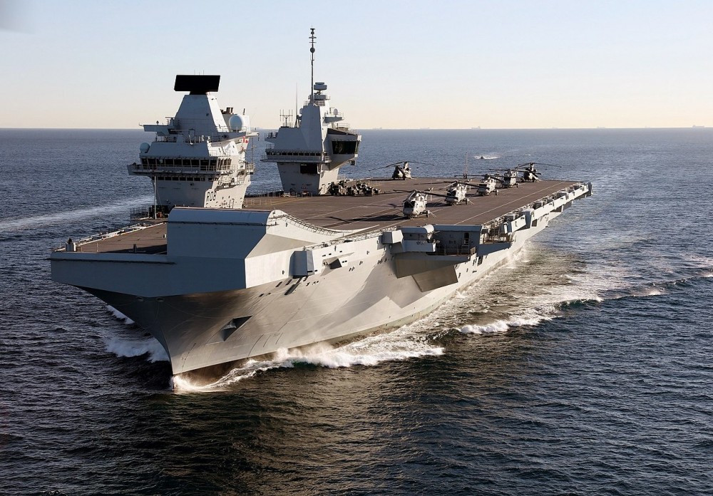(03.11) Tàu sân bay HMS Queen Elizabeth sẽ có chuyến hải trình tới khu vực châu Á-Thái Bình Dương trong năm nay. (Nguồn: Flickr)