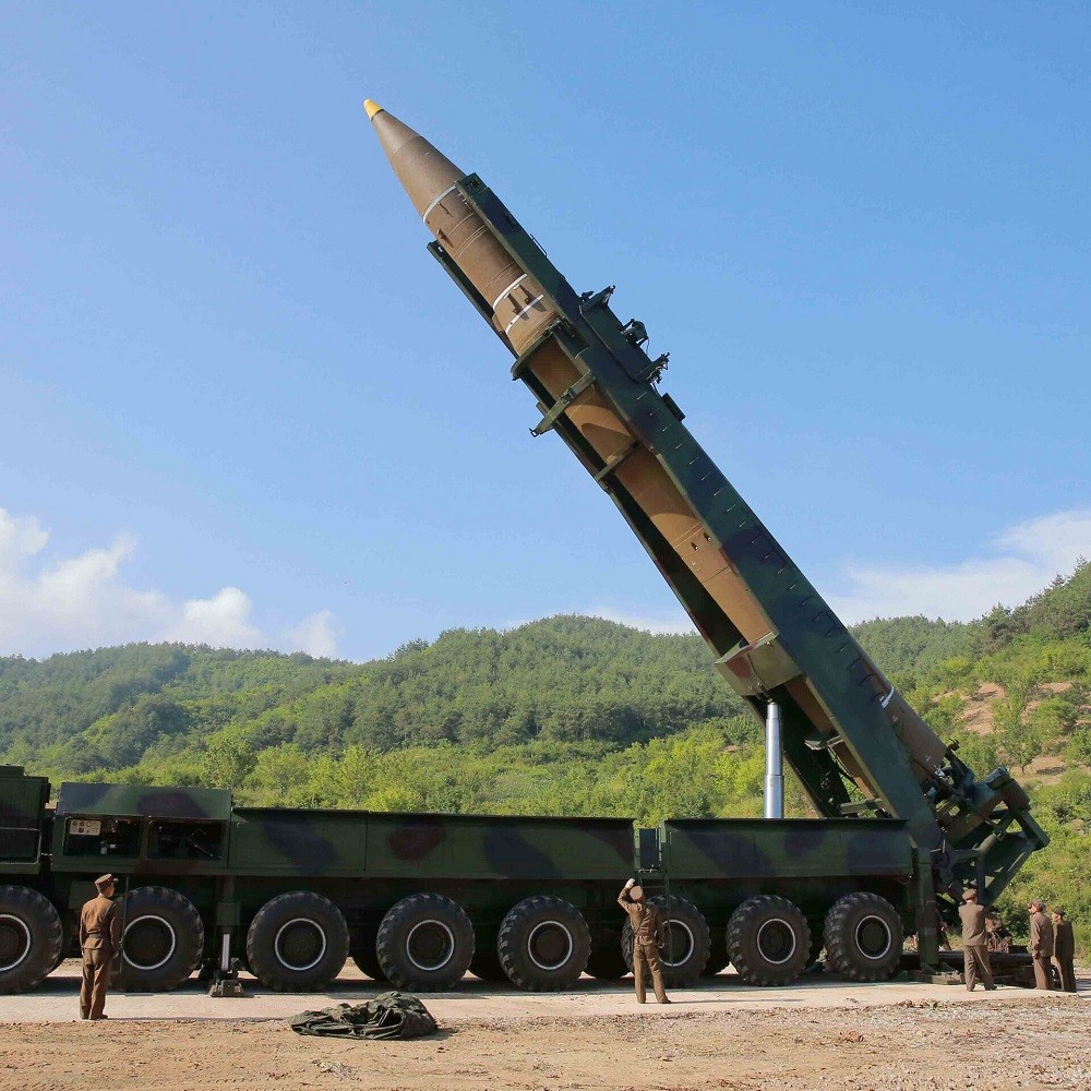 (03.24) North Korea is believed to have test-fired a Hwasong-17 intercontinental ballistic missile.  (Source: Reuters/KCNA)