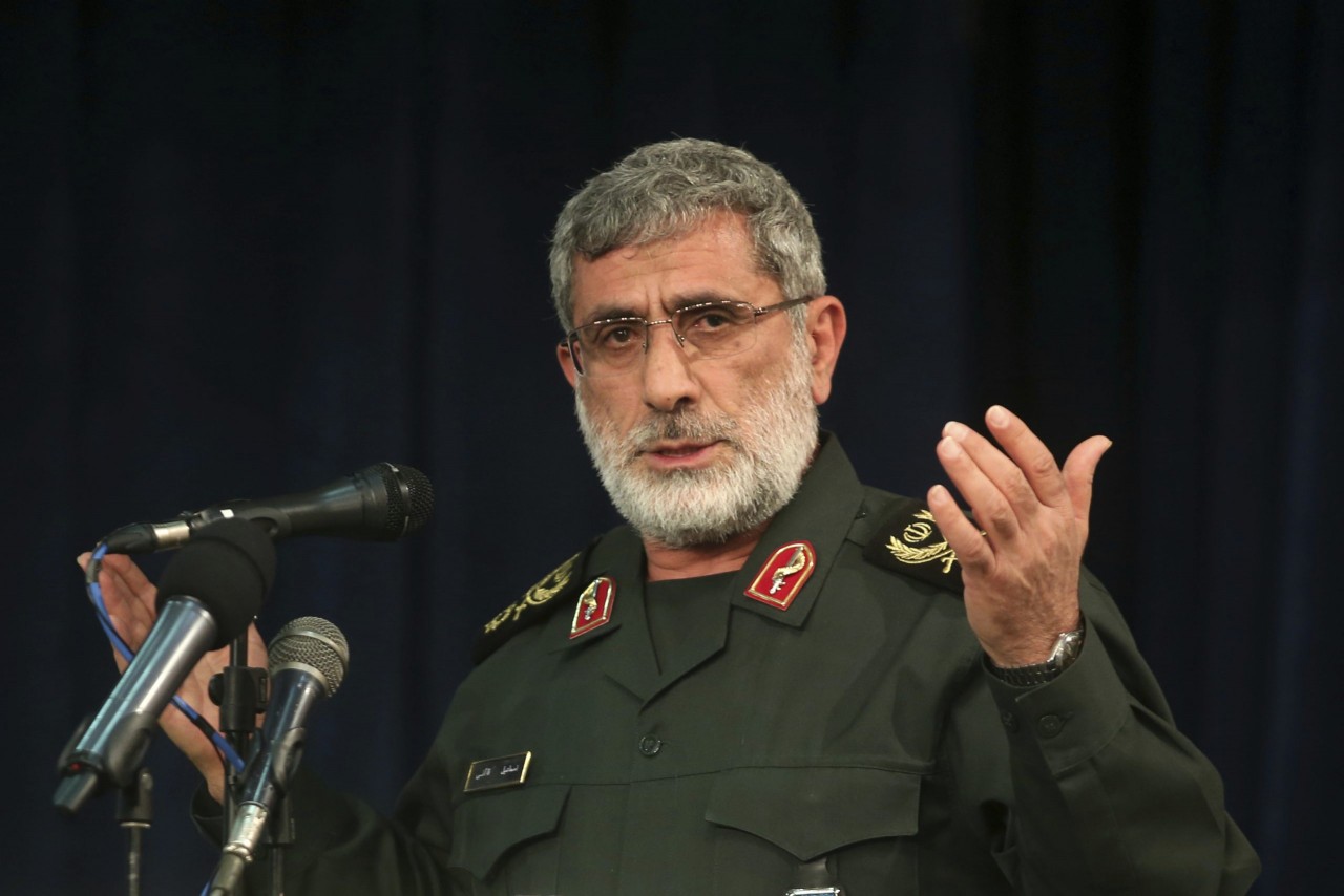 (04.14) Tư lệnh lực lượng đặc nhiệm Quds của Vệ binh Cách mạng Hồi giáo Iran, ông Esmail Qaani. (Nguồn: AFP)