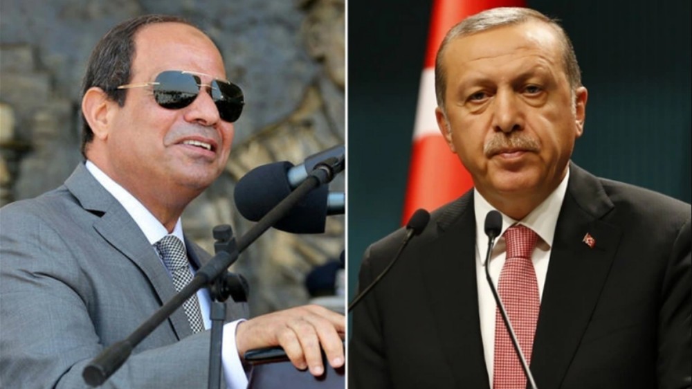 (05.04) Tổng thống Ai Cập Sisi (trái) và người đồng cấp Thổ Nhĩ Kỳ Erdogan. (Nguồn: Reuterrs)
