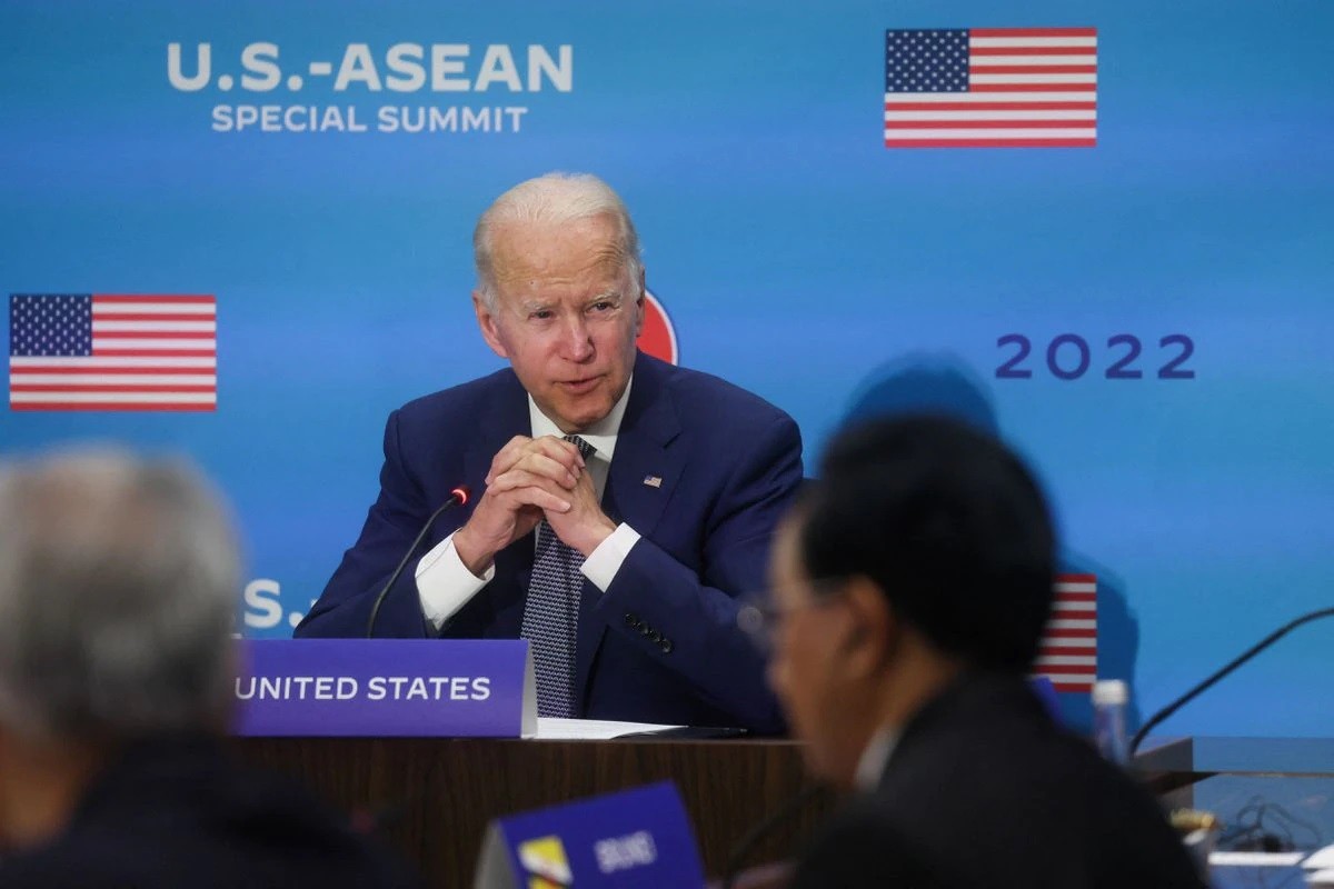 (05.14) Tổng thống Mỹ Joe Biden nói về 'kỷ nguyên mới' trong quan hệ Mỹ-ASEAN. (Nguồn: Reuters)