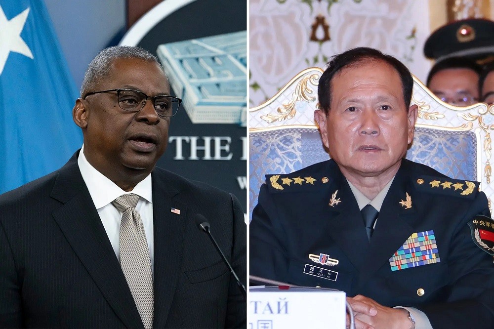 (05.31) Bộ trưởng Quốc phòng Mỹ Lloyd Austin và người đồng cấp Trung Quốc Ngụy Phượng Hòa được cho là sẽ gặp gỡ bền lề Đối thoại Shangri-La tại Singapore vào tháng 6 tới. (Nguồn: New York Post)