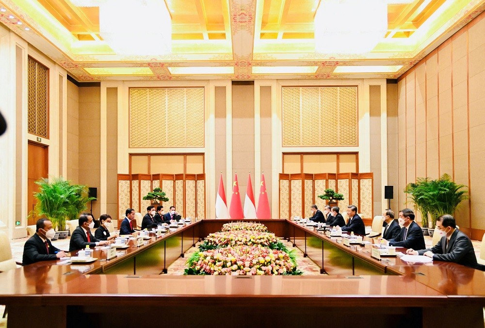 (07.27) Trong cuộc đối thoại với Tổng thống Indonesia Joko Widodo, Chủ  tịch Trung Quốc Tập Cận Bình không xác nhận có tham dự Hội nghị Thượng đỉnh G20 hay không. (Nguồn: Reuters)