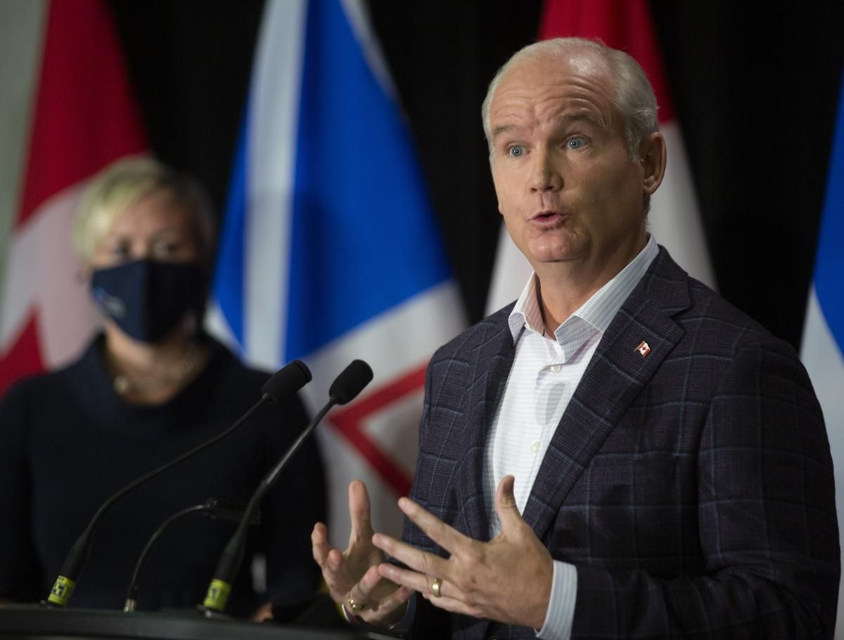 (08.08) Thủ lĩnh đảng Bảo thủ đối lập ở Canada, ông Erin O Toole. (Nguồn: Toronto Star)