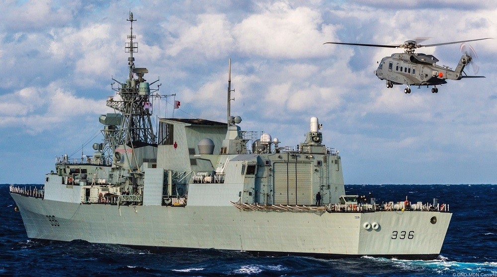 (08.09) Lần đầu tiên sau 8 năm, Canada sẽ không điều tàu tham gia lực lượng tuần tra tại châu Âu - Ảnh: Tàu HMCS Montreal của Canada. (Nguồn: Bộ Quốc phòng Canada)