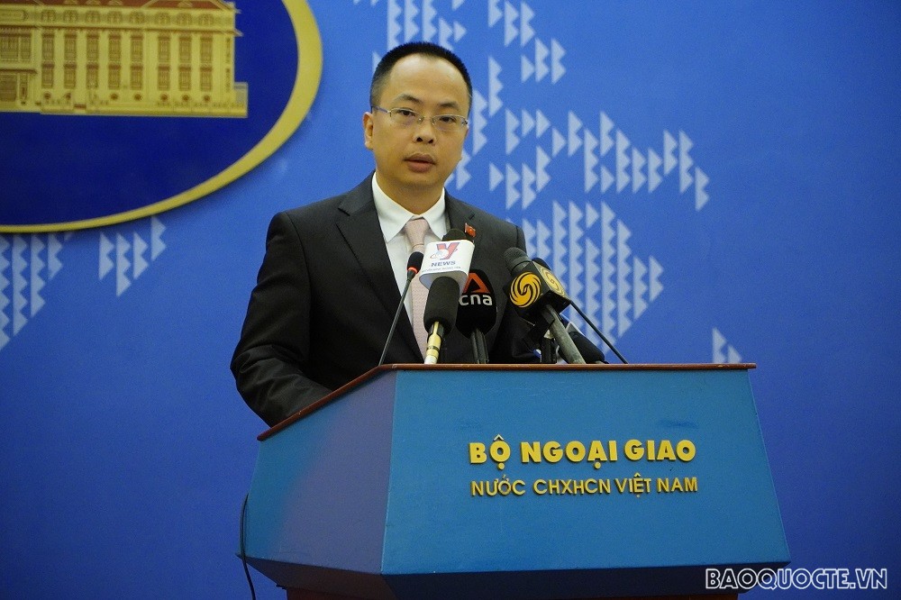 Phó Phát ngôn Bộ Ngoại giao Đoàn Khắc Việt. (Ảnh: Việt Nguyễn)