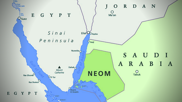 (10.02) Vị trí siêu dự án Neom (Nguồn: AlBawaba)