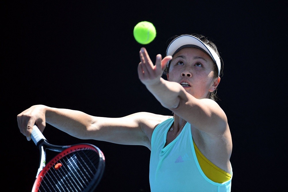(11.24) Vụ việc về vận động viên tennis Bành Súy đang tác động tiêu cực tới hình ảnh của Trung Quốc trước thềm Olympic mùa Đông 2022. (Nguồn: AFP)