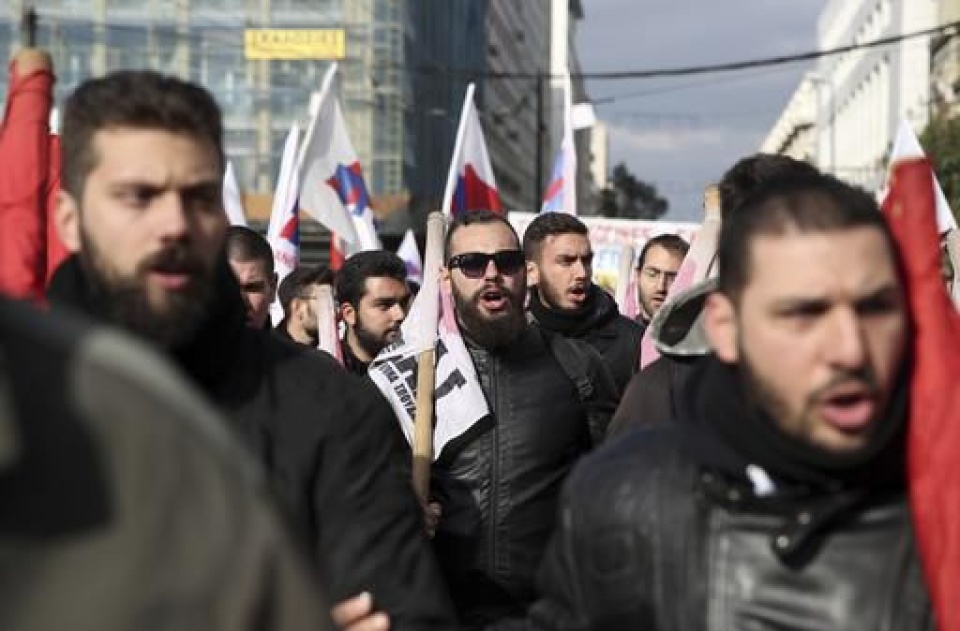 Hy Lạp: Tổng đình công phản đối cắt giảm ngân sách hy la p to ng di nh cong pha n do i ca t gia m ngan sa ch