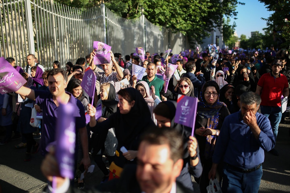 bau cu tong thong iran qua anh