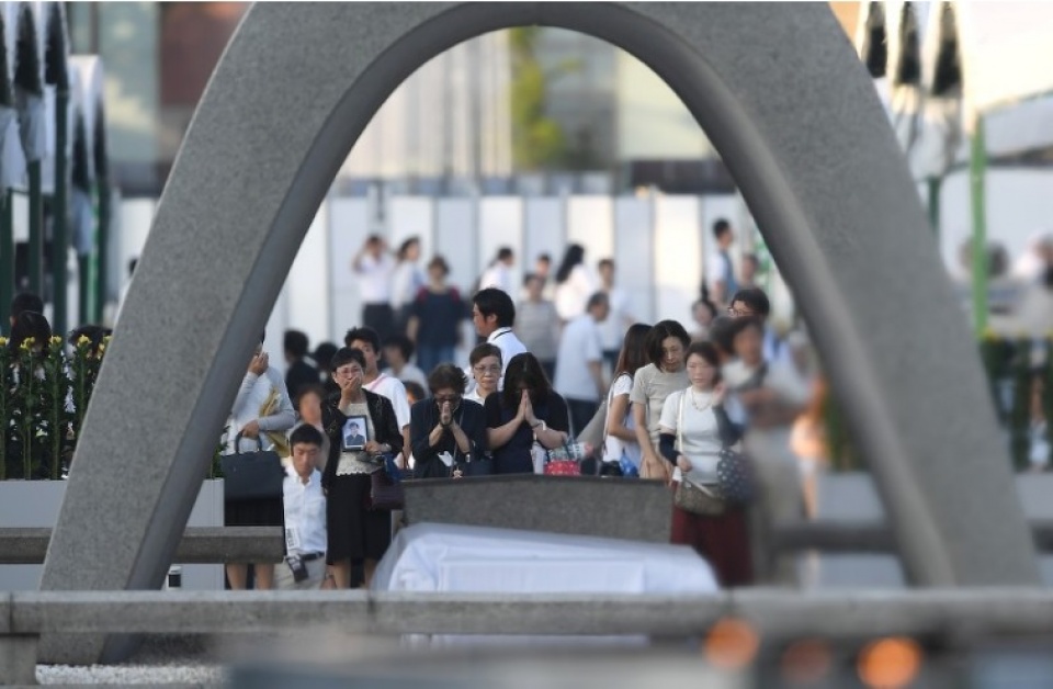 nhat ban hiroshima tuong niem 72 nam tham hoa bom nguyen tu