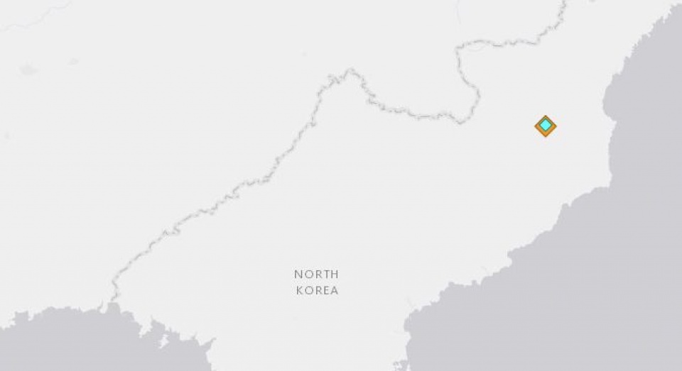 dong dat manh 34 do richter o trieu tien