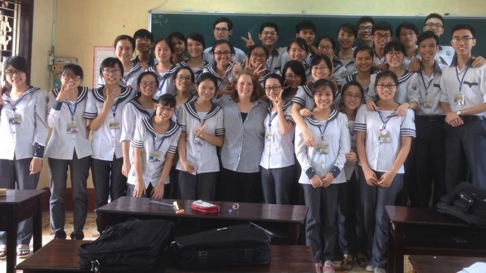 Cô gái Mỹ thích sống ở Hà Nội co gai my thich song o ha noi