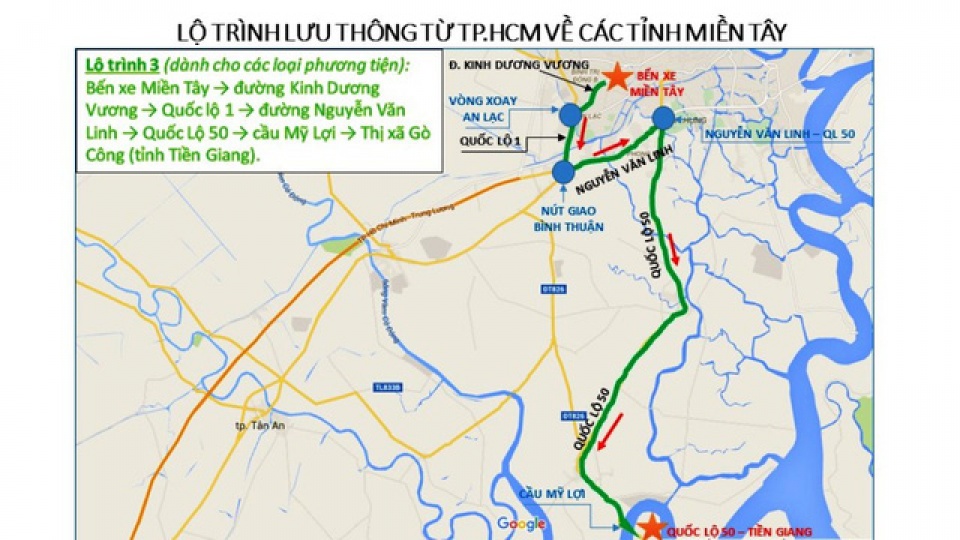 Từ TP. HCM về quê ăn Tết, đi lộ trình nào để không kẹt xe? tu tphcm ve que an tet di lo trinh nao de khong ket xe