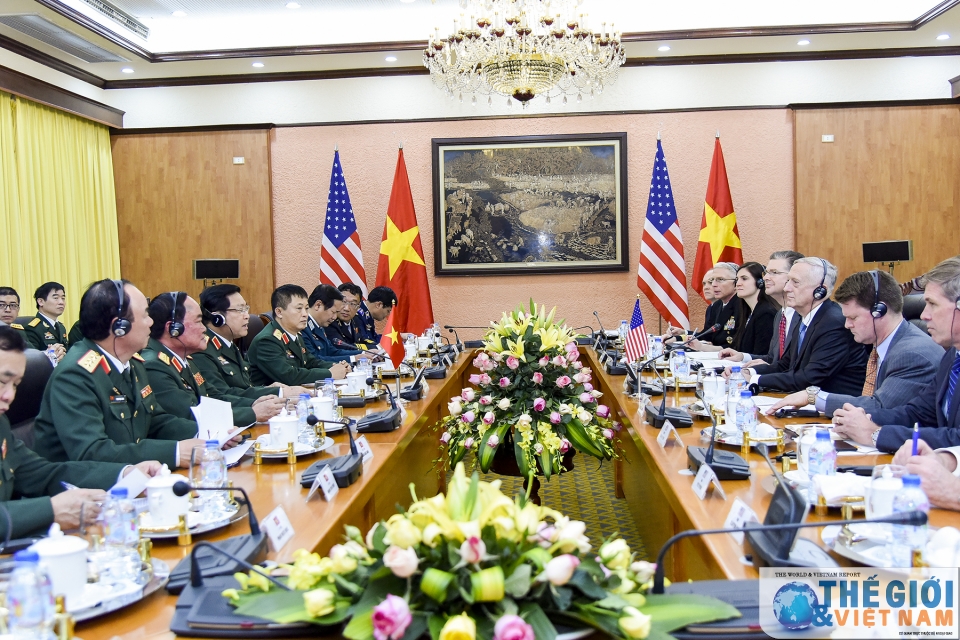 Lễ đón Bộ trưởng Quốc phòng Hoa Kỳ thăm Việt Nam le don bo truong quoc phong hoa ky tham viet nam