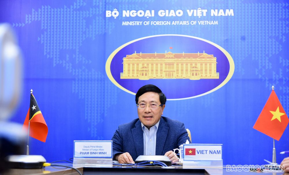 Phó Thủ tướng Phạm Bình Minh điện đàm với Ngoại trưởng Timor-Leste