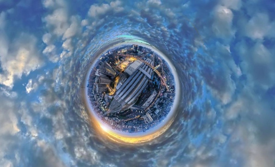 nin tho truoc nhung hinh anh dep den ngo ngang chup tu tren khong