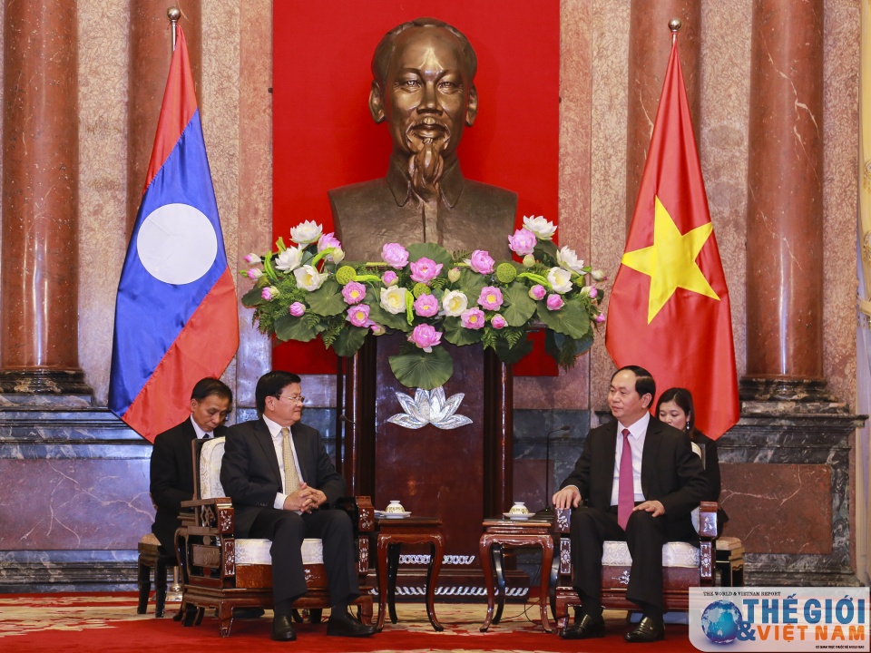 Chủ tịch nước Trần Đại Quang tiếp Thủ tướng Lào Thongloun Sisoulith chu tich nuoc tran dai quang tiep thu tuong lao thongloun sisoutith