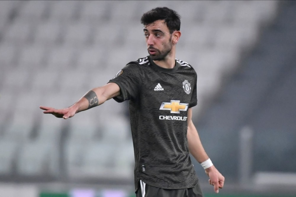 Bruno Fernandes chơi rất xuất sắc ở trận đấu với  Real Sociedad (Ảnh: Getty).