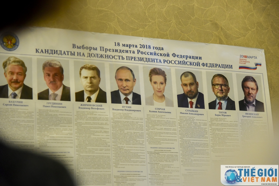 nhung hinh anh bau cu tong thong nga tai viet nam