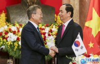 Lễ đón chính thức Tổng thống Hàn Quốc Moon Jae-in tại Phủ Chủ tịch