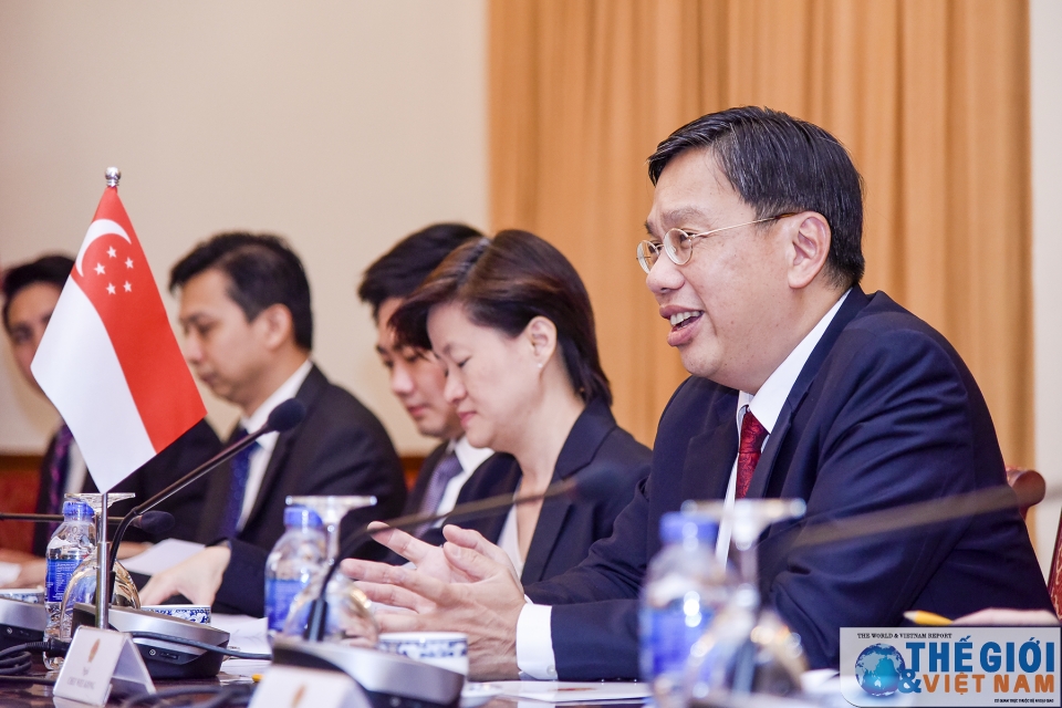 viet nam singapore tiep tuc phoi hop voi nhau tren cac dien dan