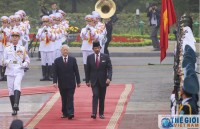 Lễ đón chính thức Quốc vương Brunei tại Phủ Chủ tịch