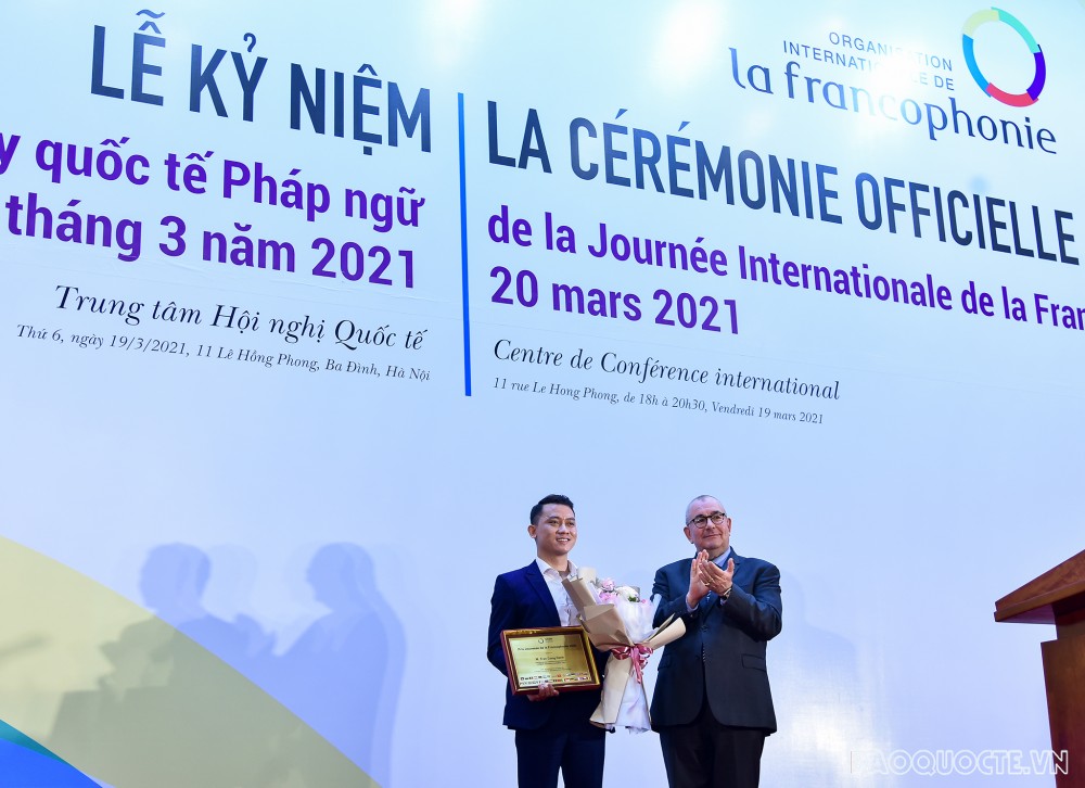 Thứ trưởng Ngoại giao Đặng Hoàng Giang dự lễ kỷ niệm Ngày quốc tế Pháp ngữ tại Hà Nội