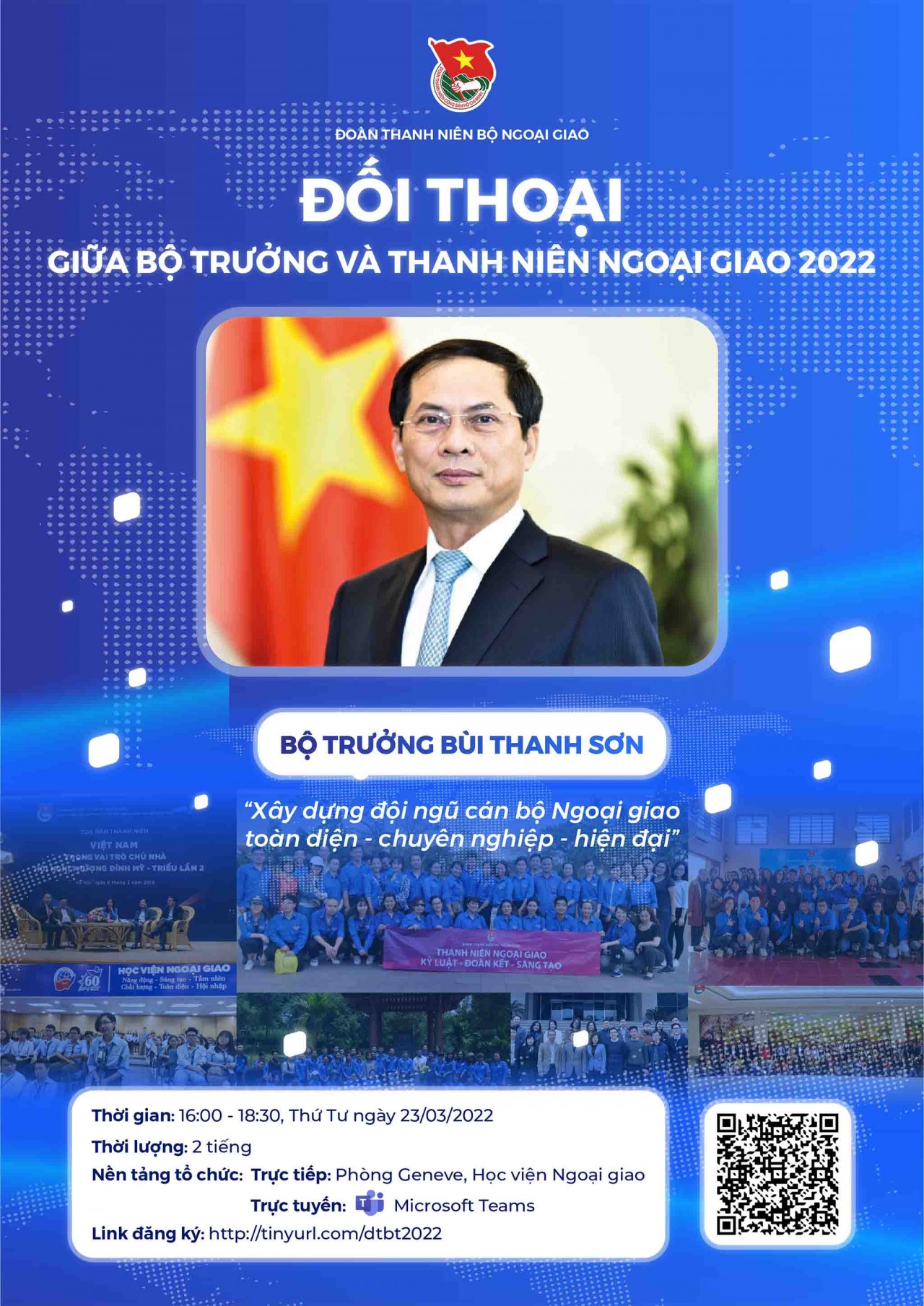 Tomorrow, Foreign Minister Bui Thanh Son has a dialogue with young diplomats