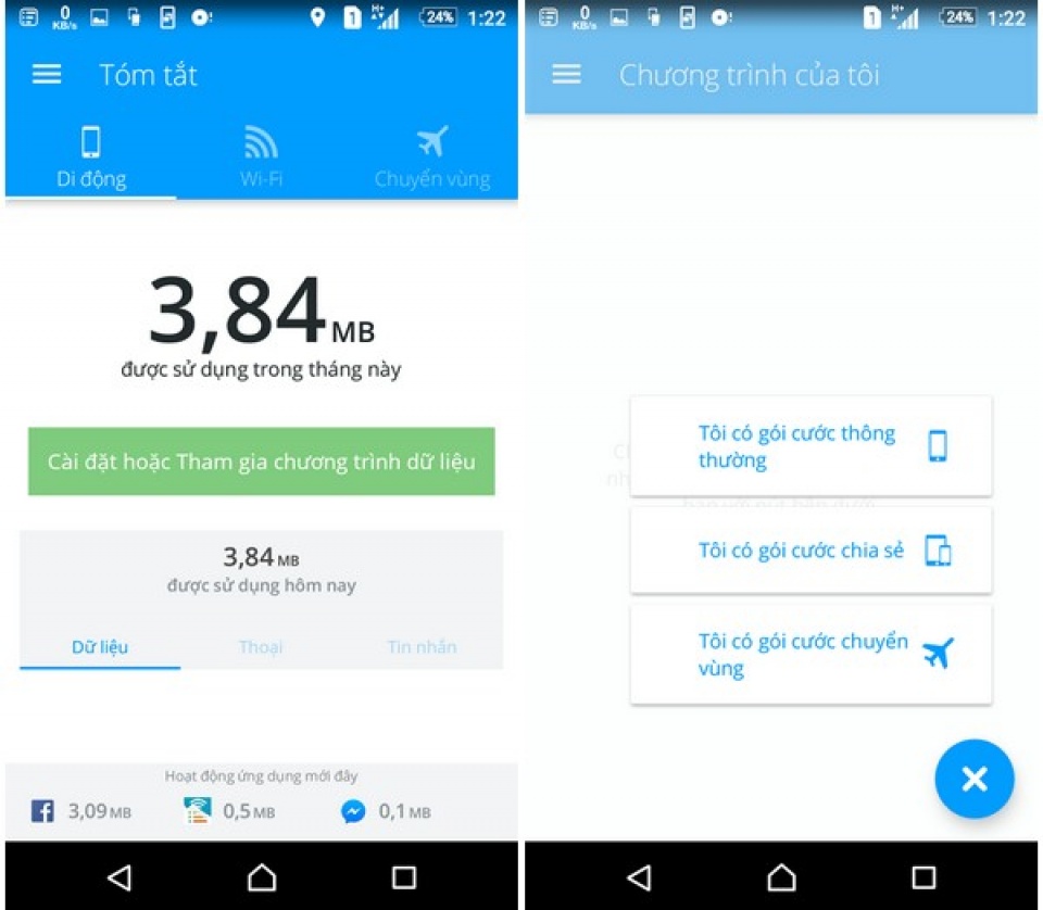 ung dung quan ly dung luong 3g da su dung tren smartphone