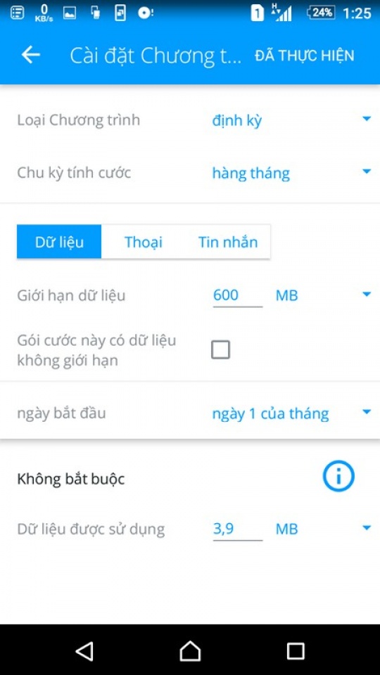 ung dung quan ly dung luong 3g da su dung tren smartphone