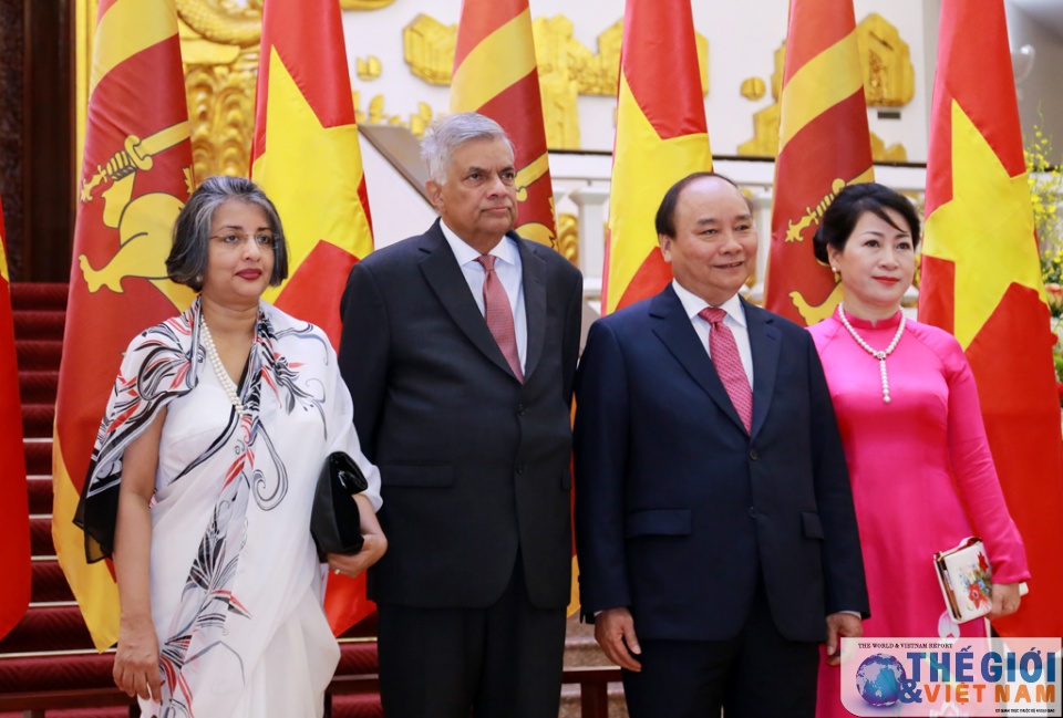 le don chinh thuc thu tuong sri lanka tai phu chu tich