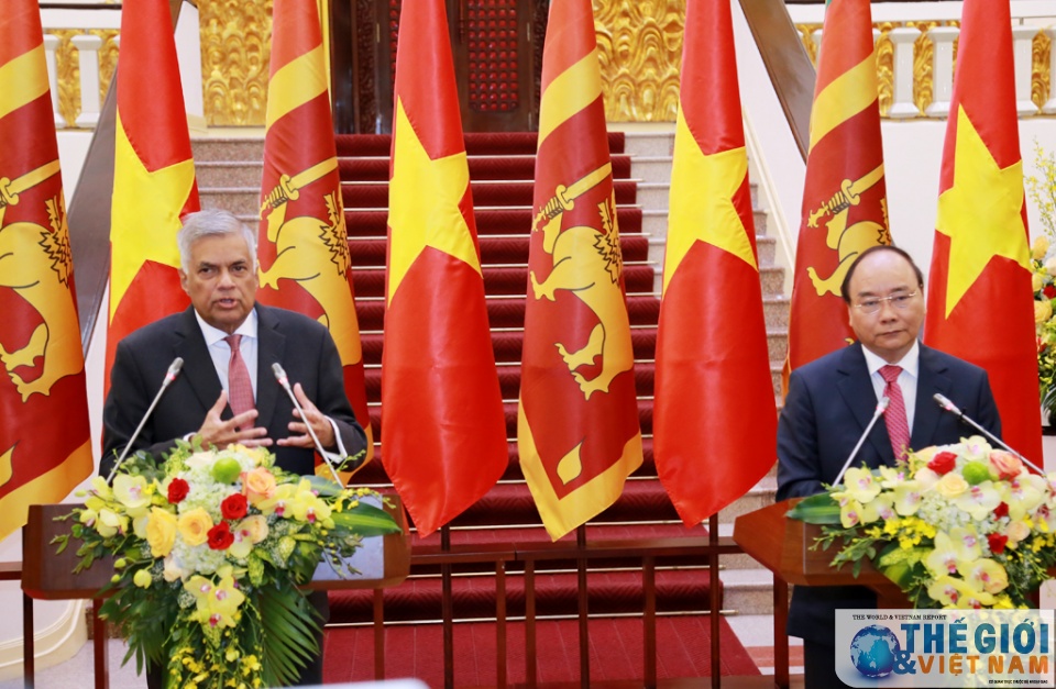 le don chinh thuc thu tuong sri lanka tai phu chu tich