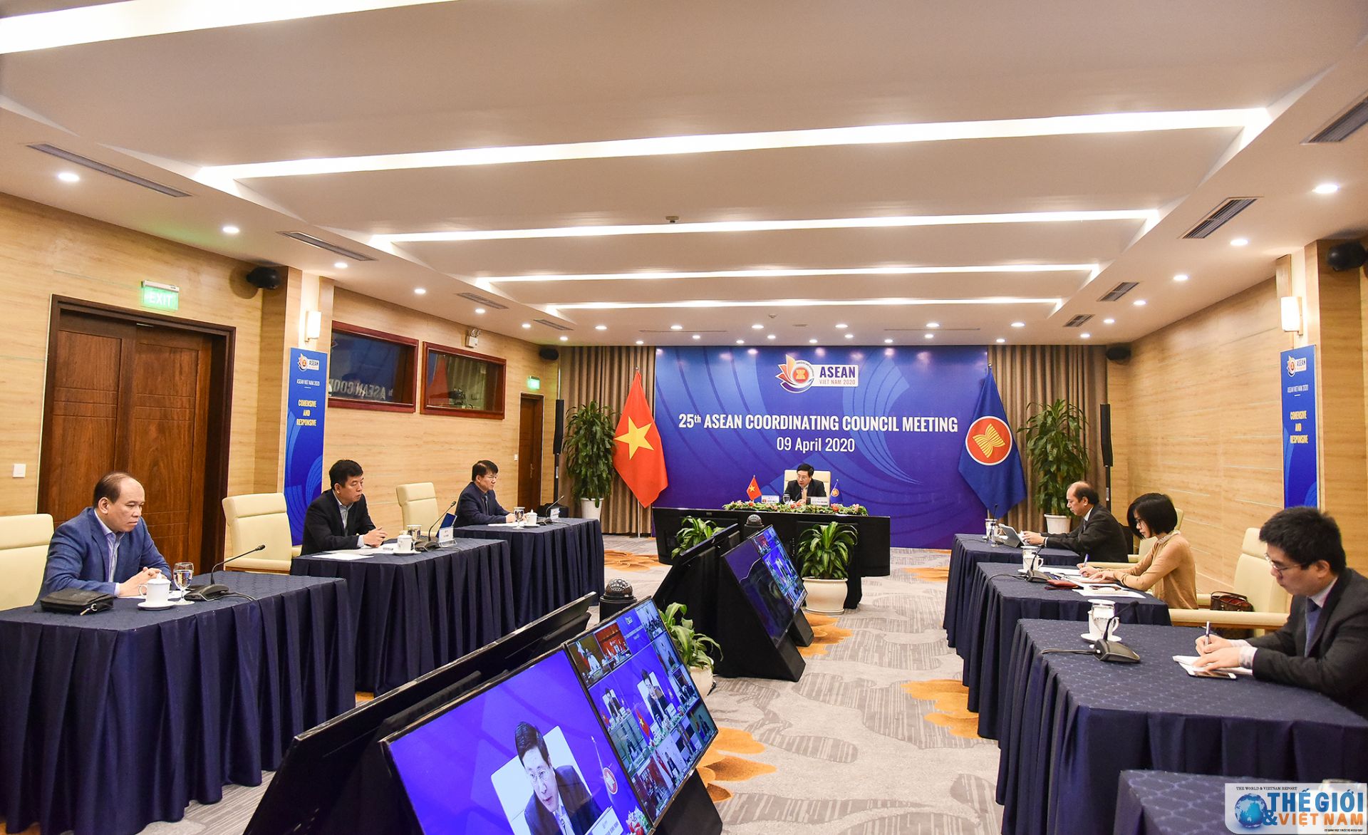 hoi dong dieu phoi asean lan dau tien hop truc tuyen