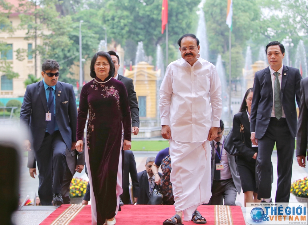 pho chu tich nuoc dang thi ngoc thinh chu tri le don chinh thuc pho tong thong an do