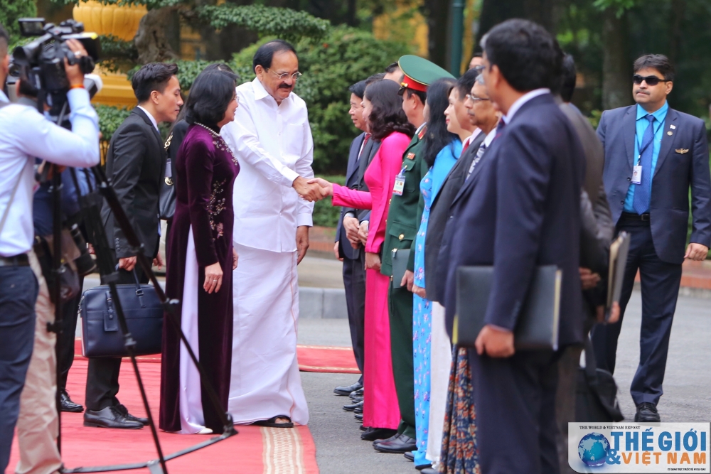 pho chu tich nuoc dang thi ngoc thinh chu tri le don chinh thuc pho tong thong an do