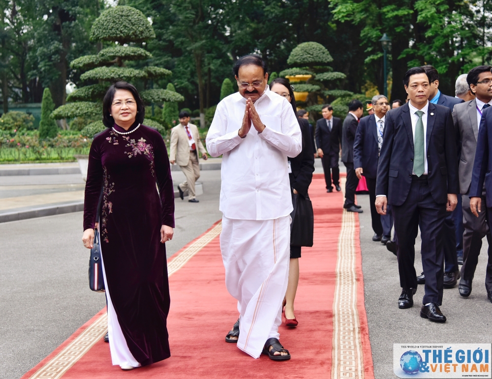 pho chu tich nuoc dang thi ngoc thinh chu tri le don chinh thuc pho tong thong an do