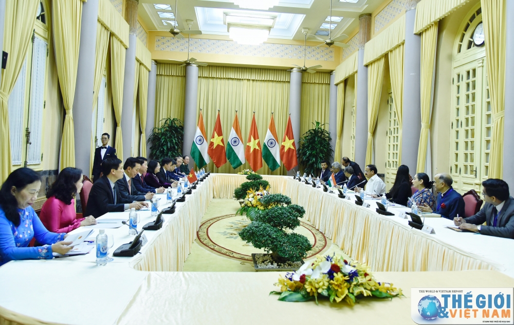 pho chu tich nuoc dang thi ngoc thinh chu tri le don chinh thuc pho tong thong an do