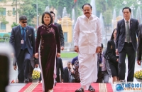 Phó Chủ tịch nước Đặng Thị Ngọc Thịnh chủ trì lễ đón chính thức Phó Tổng thống Ấn Độ