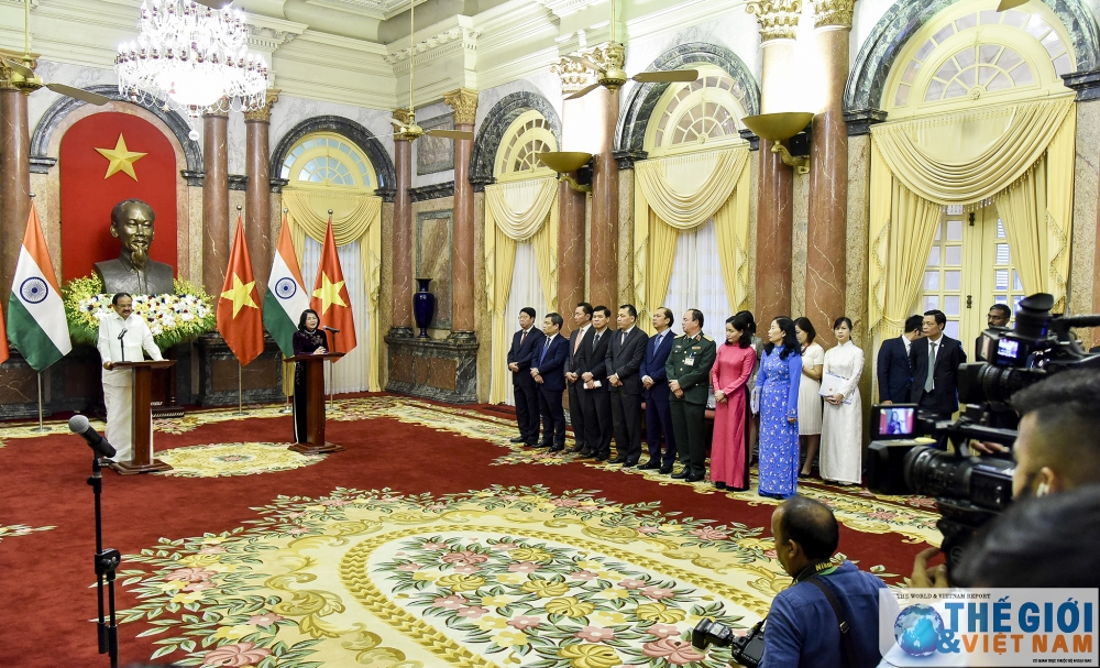 pho chu tich nuoc dang thi ngoc thinh chu tri le don chinh thuc pho tong thong an do