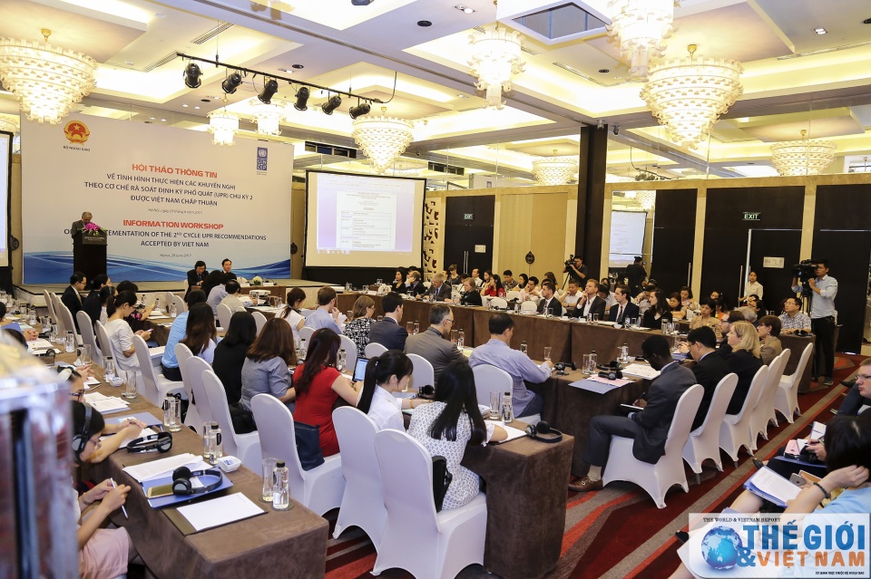 Hội thảo về tình hình thực hiện khuyến nghị UPR chu kỳ II hoi thao ve tinh hinh thuc hien khuyen nghi upr chu ky ii