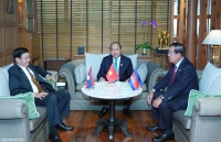 Thủ tướng Nguyễn Xuân Phúc gặp Thủ tướng Lào, Campuchia và Tổng thống Philippines bên lề Cấp cao ASEAN 34