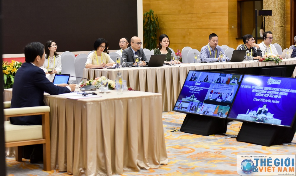 hoi nghi bo truong cac nuoc tham gia dam phan hiep dinh doi tac toan dien khu vuc rcep